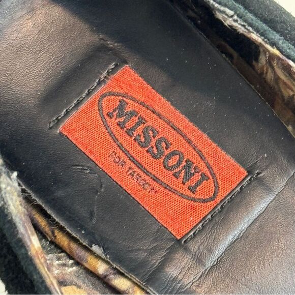 Missoni for Target Black Brown Suede Mod Block Heels 7 - Picture 3 of 10